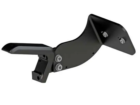 Seitlicher Kennzeichenhalter Medium Pro schwarz matt Abverkauf