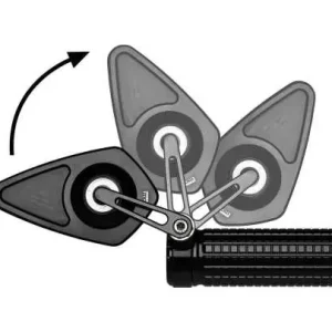 Abverkauf Motogadget mo.view Blade Flip Lenkerendenspiegel schwarz