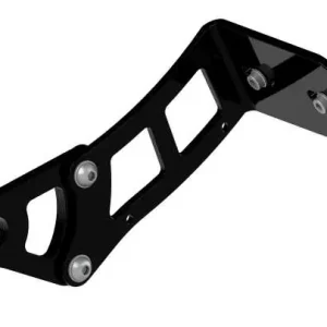 Seitlicher Kennzeichenhalter Medium Pro schwarz Echt