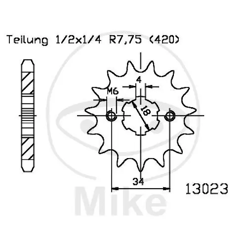 Mega-Angebot Piñón 19 Dientes División 420 para E-Ton RXL 50 Viper