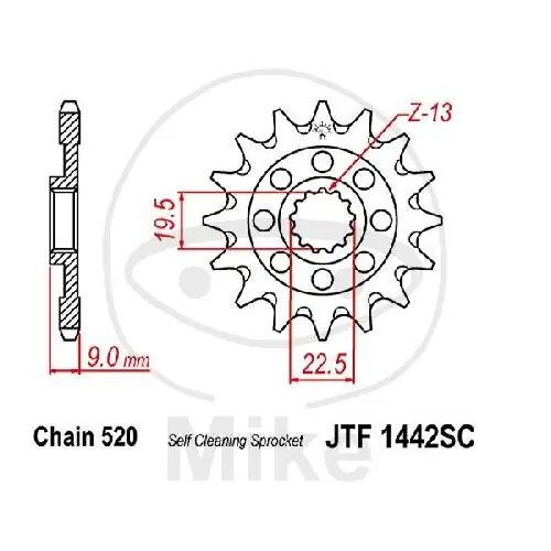 Ritzel 14 Zähne Teilung 520 für Suzuki RM-Z 250 Direkt Vom Hersteller