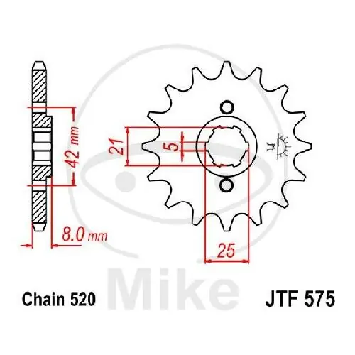Top-Angebot Pinion 16 Tooth Pitch 520 for Yamaha SRX 600 H N TT 600 XJR 400 XT 550 600