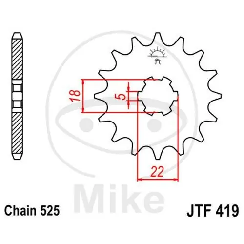 Ritzel 15 Zähne Teilung 525 für Suzuki GT 250 TS 250 ER Abverkauf