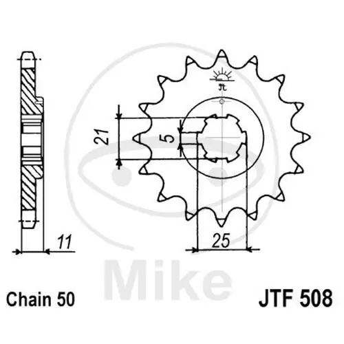 Kostenfreie Lieferung Pignone 16 Denti Divisione 530 per Kawasaki H1 500 H2 750 KH 400 S1 250 S2 350 S3 400