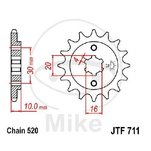 Pignone 12 Denti Divisione 520 per Cagiva Mito 125 N1 125 Raptor 125 W8 125 Wochenendangebot