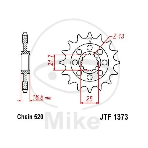 Ritzel 17 Zähne Teilung 520 für Honda CTX 700 NC 700 750 X-ADV 750 Kracherpreis