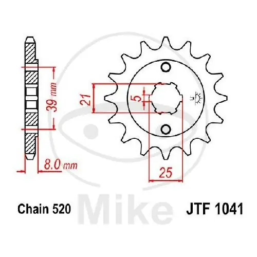 Kostenloser Rückversand Piñón 15 Dientes División 520 para Kymco Mxer 150 MXU 150