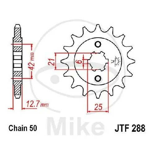 Nur Für Kurze Zeit Piñón 15 Dientes División 530 para Honda VF 500 F F2 Interceptor