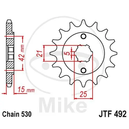 Piñón 14 Dientes División 530 para Ducati Pantah 600 SL TL Bestpreis