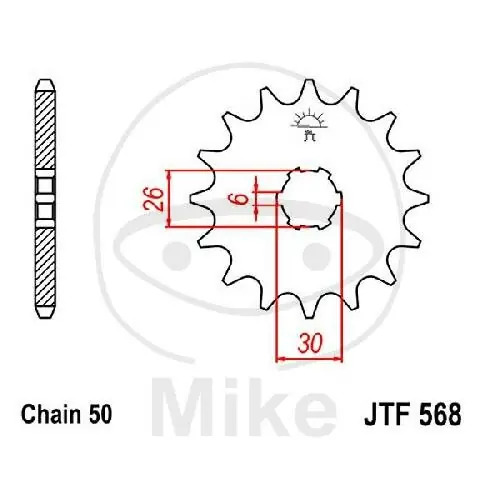 Knallerangebot Pignone 16 Denti Divisione 530 per Yamaha XS 650