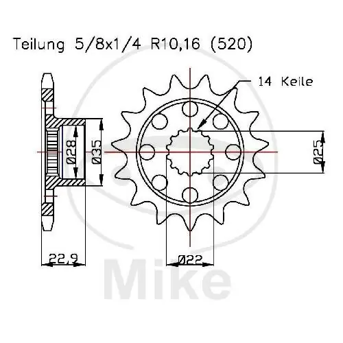 Pinion 15 Tooth Pitch 520 for MV Agusta Brutale 675 800 F3 800 Top-Preis